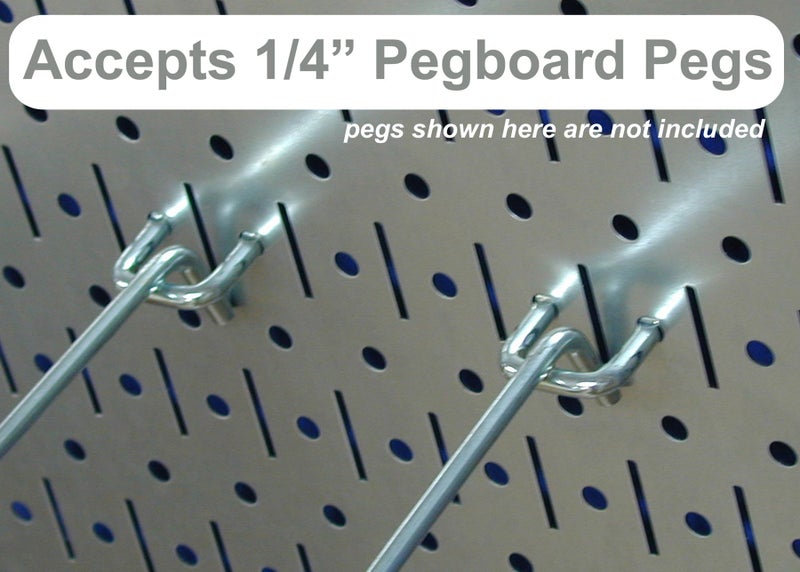Wall Control 8-Foot Metal Pegboard Strip Garage Rail Organizer Pack - Image 3